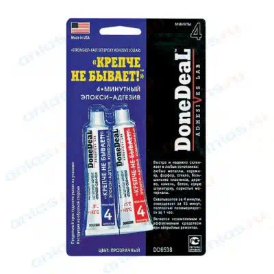 DD6538 — Минутный эпокси адгезив крепче не бывает цвет прозрачный DONE DEAL